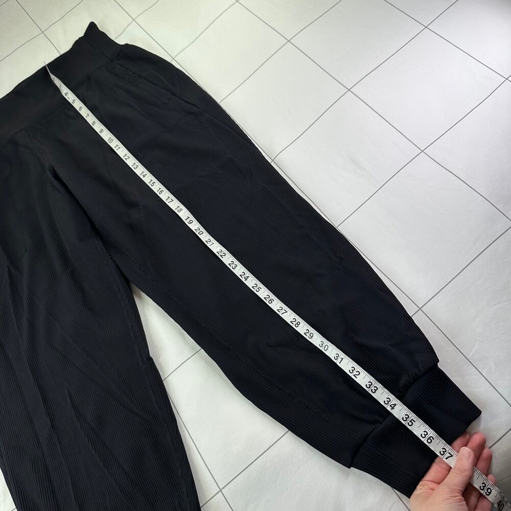 Athleta Black Ribbed High-Waist Jogger Pants - Picture 12 of 13